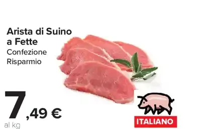 Arista di suino a fette