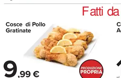 Cosce di pollo gratinate