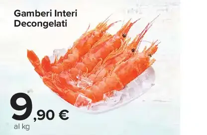 Gamberi Interi Decongelati
