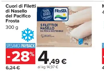 Cuori di Filetti di Nasello del Pacifico Frosta