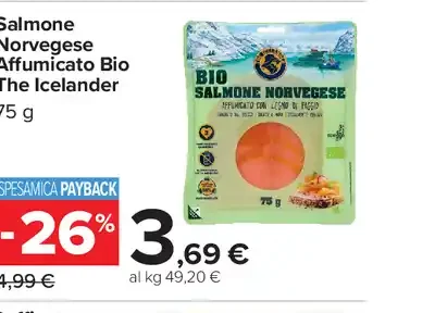 Salmone Norvegese Affumicato Bio The Icelander