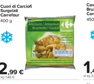 Cuori di Carciofi Surgelati Carrefour