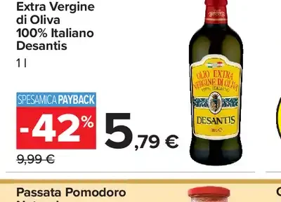 Olio extra vergine di oliva 100% italiano