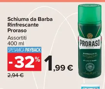 Schiuma da barba rinfrescante Proraso