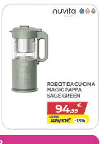 Robot da cucina Magic Pappa Sage Green
