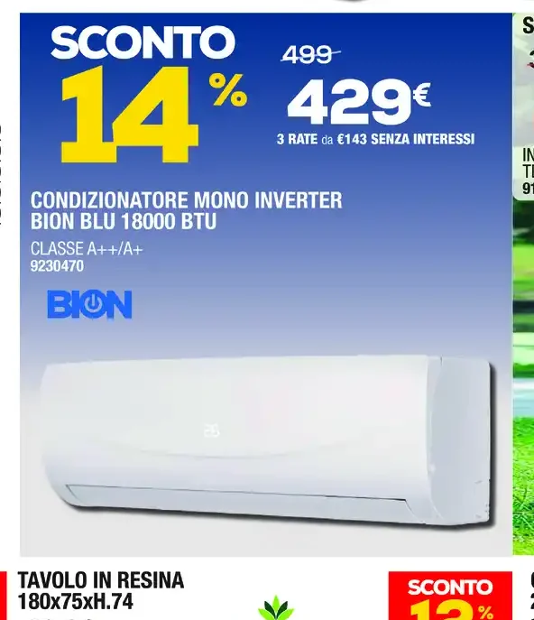 Condizionatore mono inverter