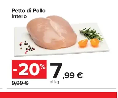 Petto di pollo intero