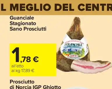 Guanciale Stagionato Sano Prosciutti