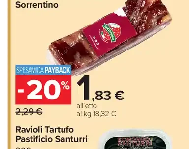 Trancio Pancetta tesa Sorrentino