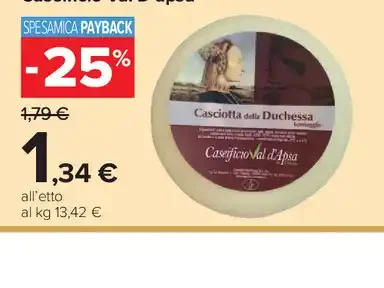 Caciotta della Duchessa Caseificio Val d’Apsa