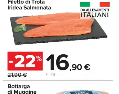 Filetto di Trota Iridea Salmonata