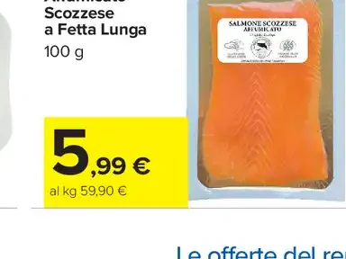 Salmone Affumicato Scozzese a Fetta Lunga