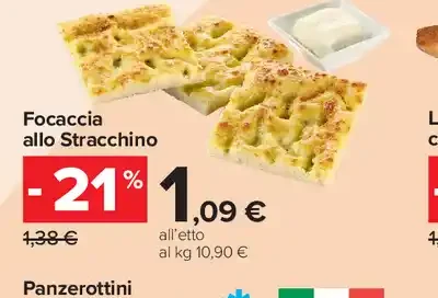 Focaccia allo Stracchino