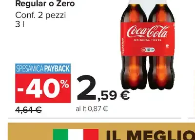 Coca Cola Bipack Regular o Zero