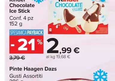 Kinder Chocolate Ice Stick