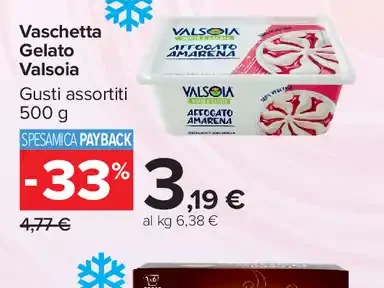 Vaschetta Gelato Valsoia