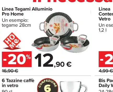 Linea Tegami Alluminio Pro Home