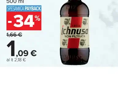 Birra Ichnusa non filtrata