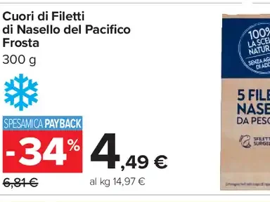 Cuori di filetti di nasello