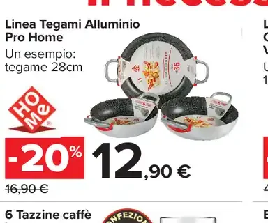 Linea Tegami Alluminio Pro Home