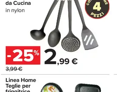 Set 4 Utensili da Cucina