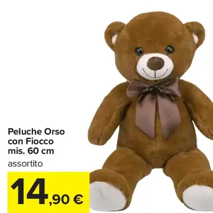 Peluche Orso con Fiocco