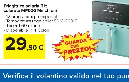 Friggitrice ad aria Melchioni MF626