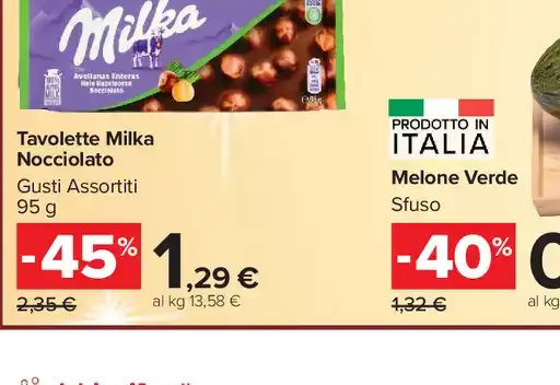 Tavolette Milka Nocciolato