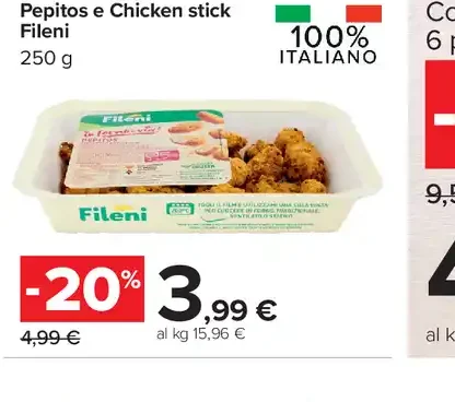 Pepitos e chicken stick