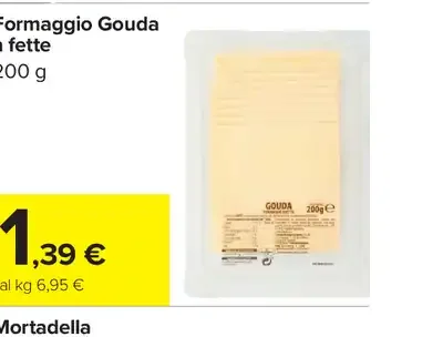 Formaggio Gouda a fette