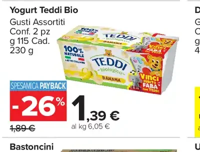 Yogurt Teddi bio