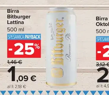 Birra Bitburger Lattina