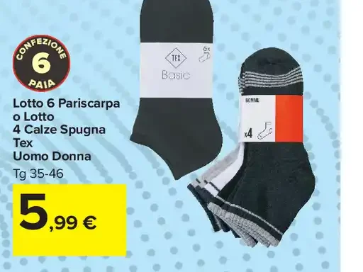 Calze spugna uomo donna