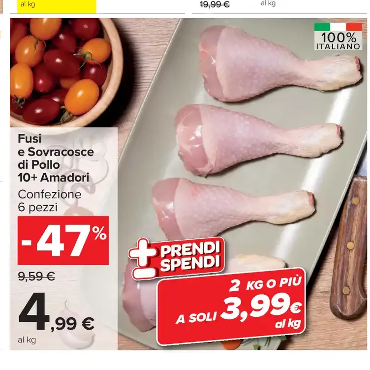 Fusi e sovracosce di pollo
