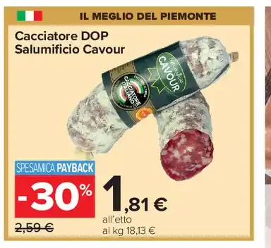 Cacciatore DOP Salumificio Cavour