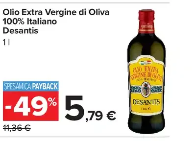 Olio extra vergine di oliva Desantis