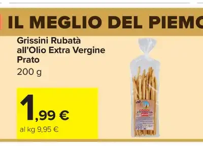 Grissini Rubatà all’olio extra vergine Prato