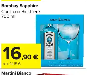 Bombay Sapphire con Bicchiere
