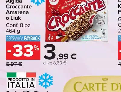 Algida Croccante Amarena o Liuk