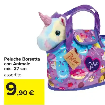 Peluche Borsetta con Animale