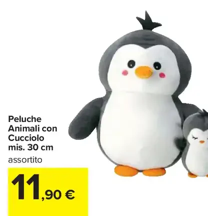 Peluche Animali con Cucciolo