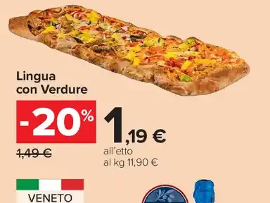 Lingua con Verdure