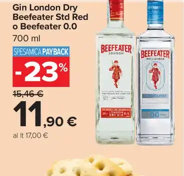 Gin London Dry Beefeater Red o Beefeater 0.0