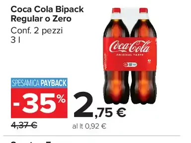 Coca Cola Bipack Regular o Zero