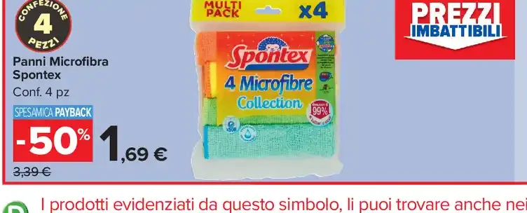 Panni microfibra Spontex