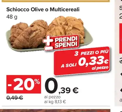 Schiocco olive o multicereali