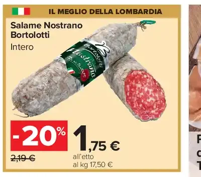 Salame nostrano Bortolotti