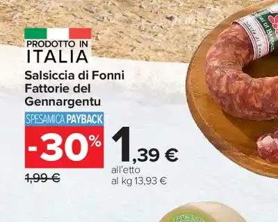 Salsiccia di Fonni Fattorie del Gennargentu