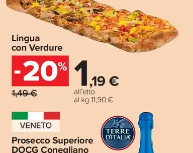 Lingua con Verdure