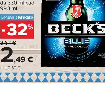 Birra Beck's Analcolica
